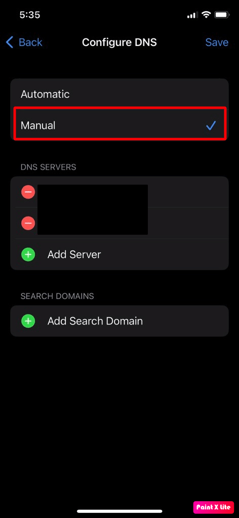 настроить DNS вручную | Ошибка SSL iPhone