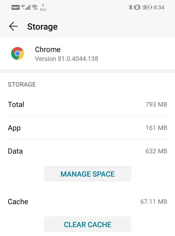 App-Cache löschen. 9 Möglichkeiten, Tinder zu beheben, bei dem der Fehler 40036 schief gelaufen ist