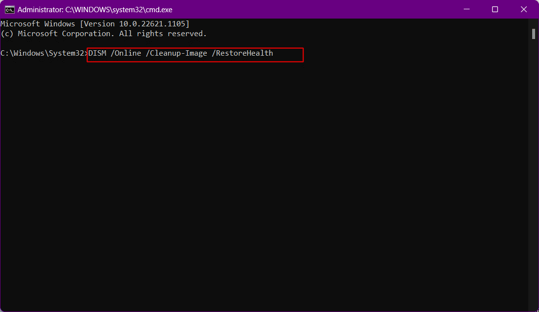 comandă de restaurare | Actualizarea Windows a eșuat cu eroarea 0x80242016