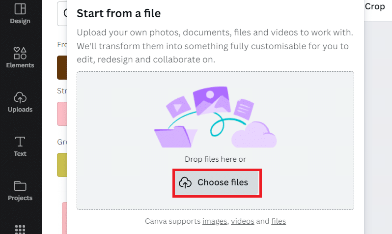 Klik Pilih file