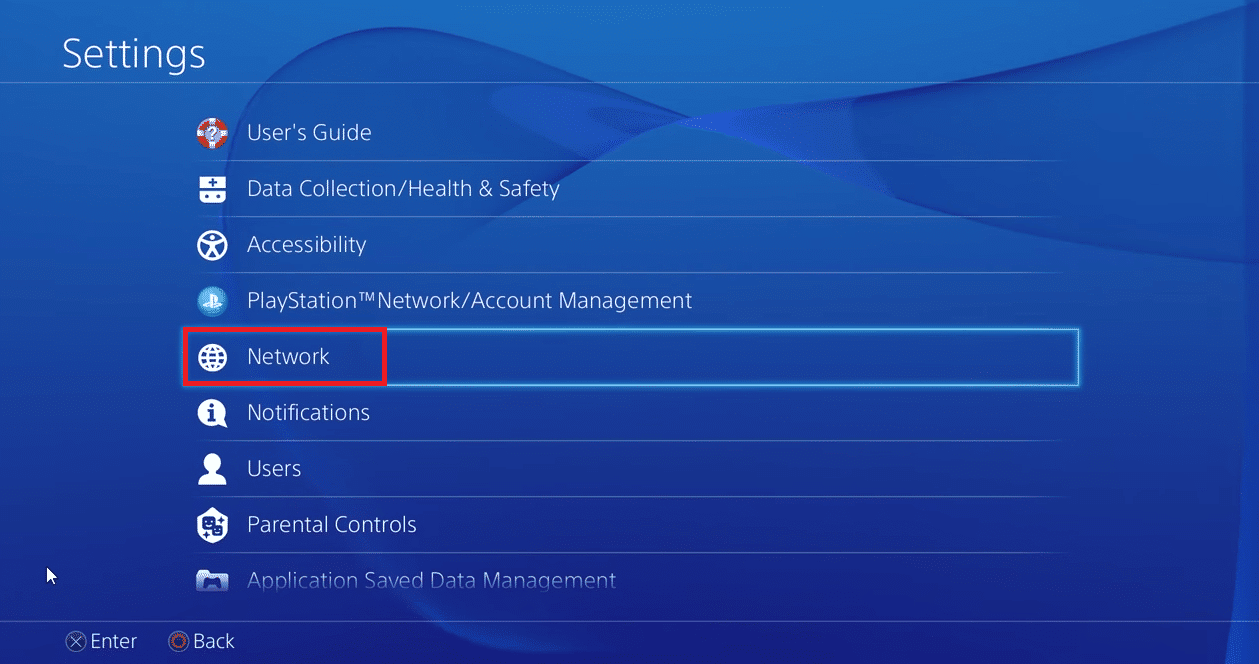 Impostazioni PS4 Network Playstation