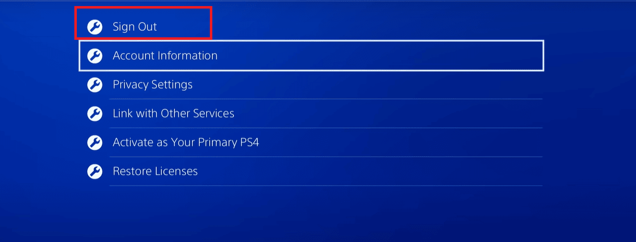 disconnettiti su ps4