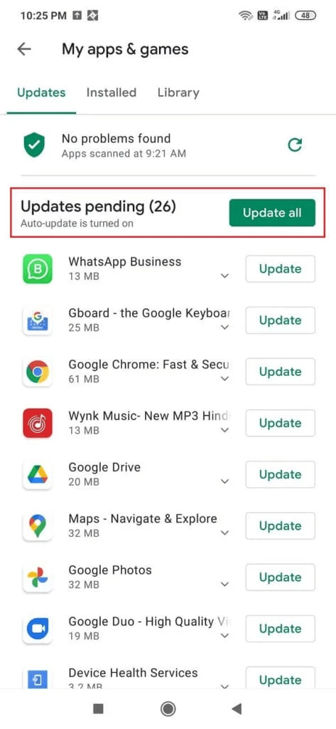 Actualizar reunión de Google