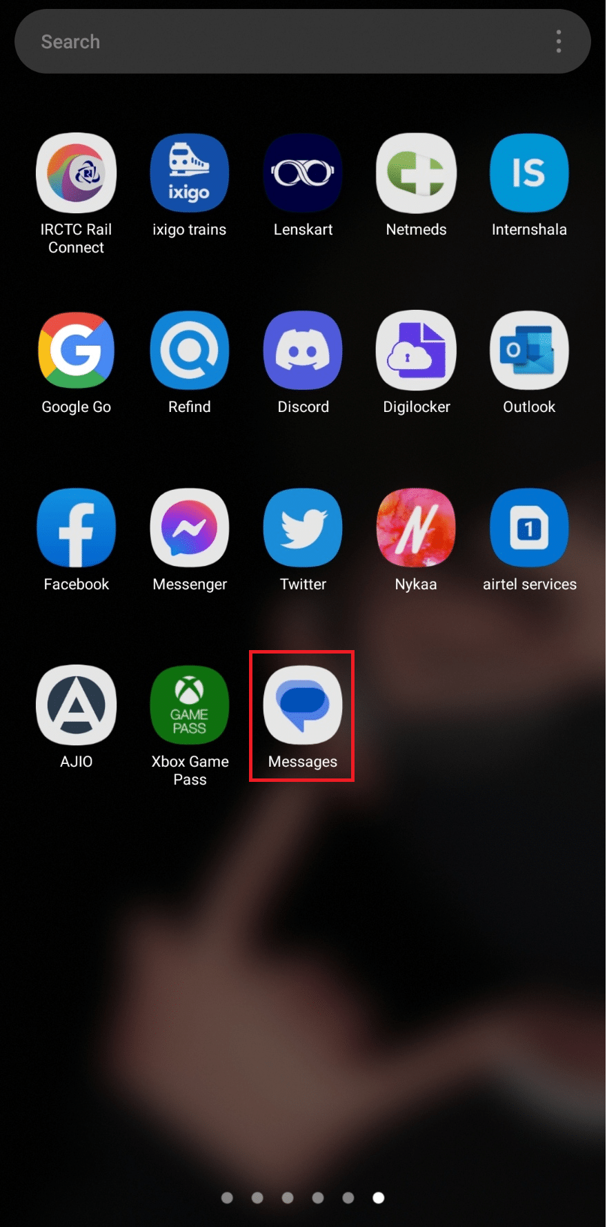 Deschideți aplicația Google Messages