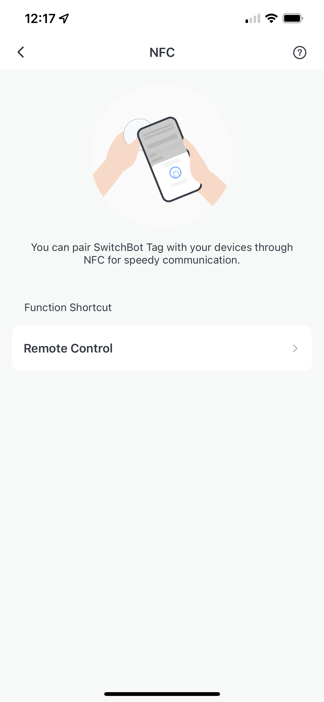 Bild der SwitchBot-App