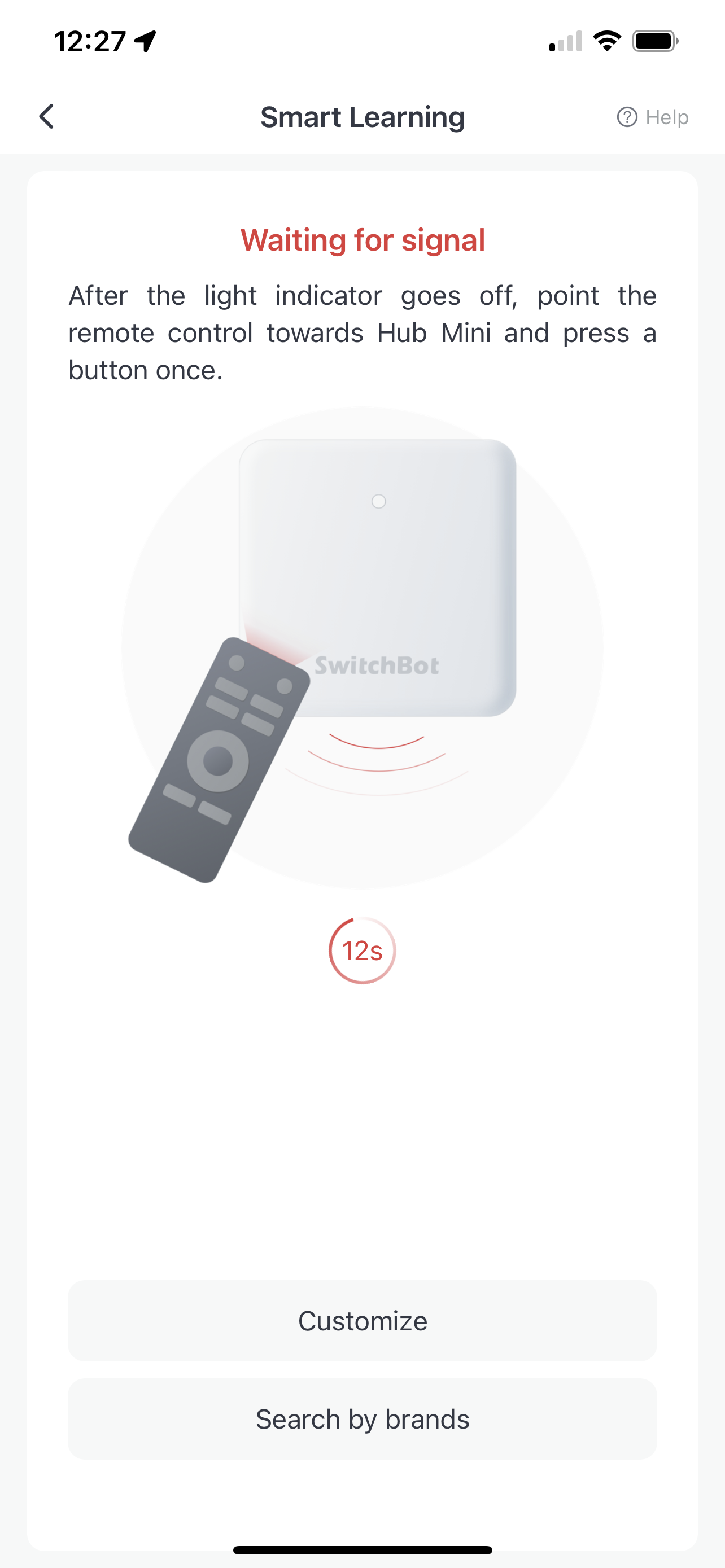 Bild der SwitchBot-App