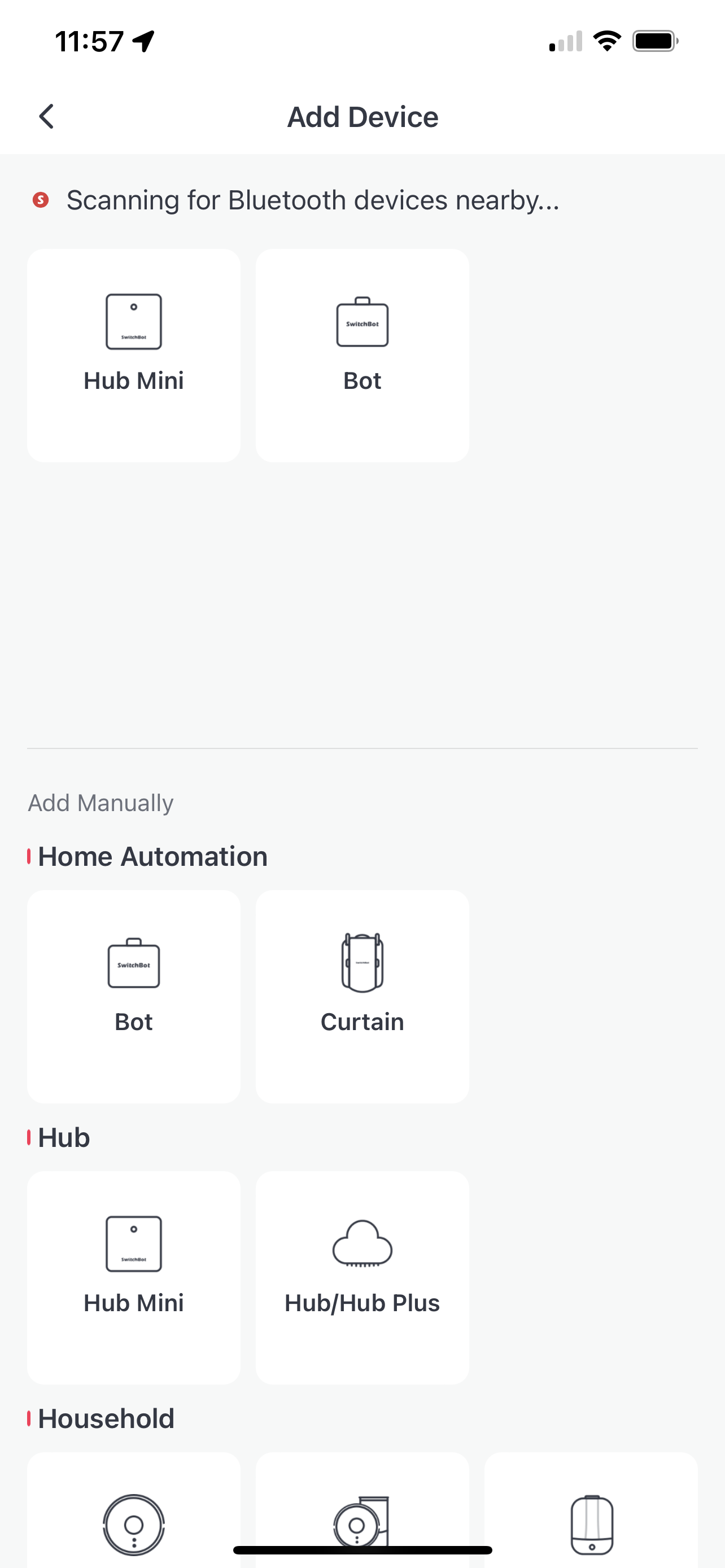 Bild der SwitchBot-App