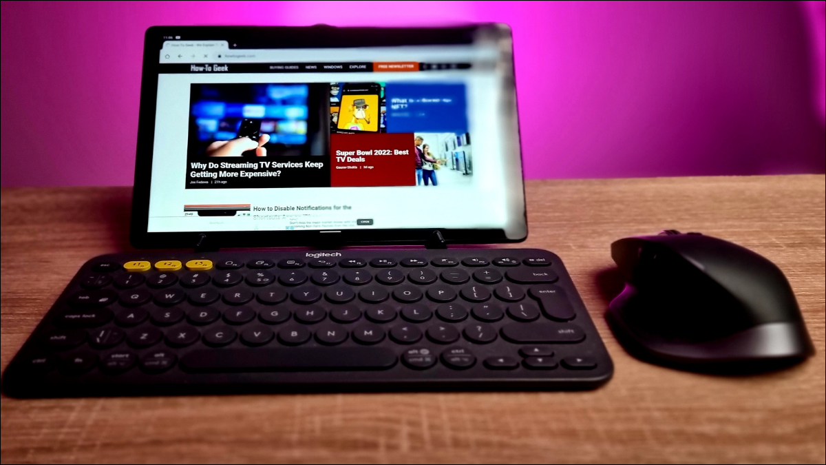 Fare ve Klavyeli Android Tablet