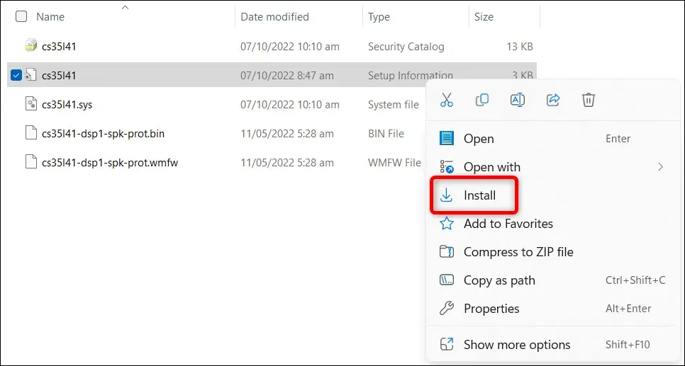 最初のオーディオ ドライバーのインストール方法の説明