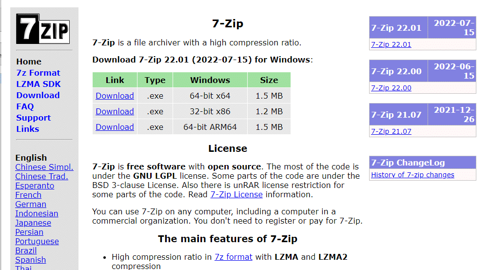 7zip. 15 の最高の無料ファイル ハッシュ チェッカー ツール