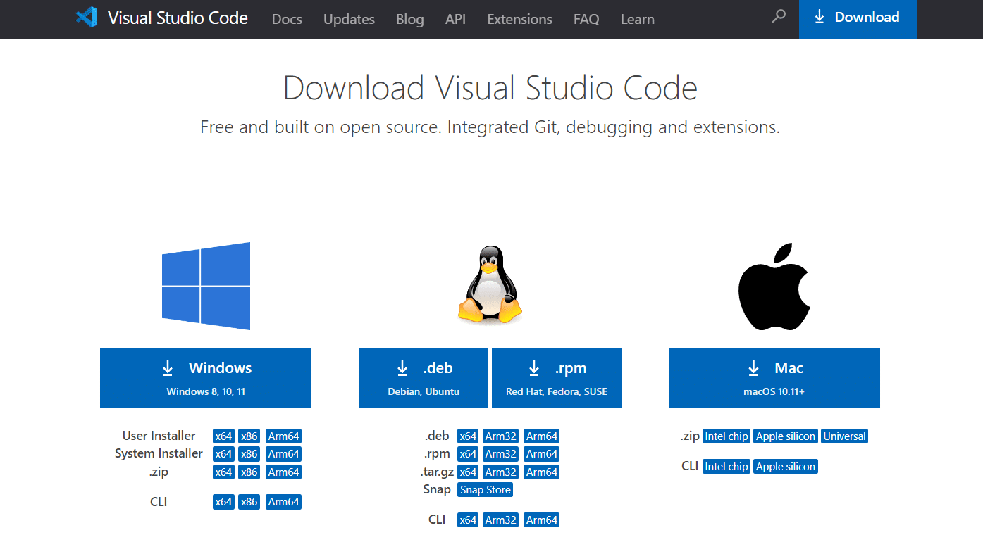 Descargue e instale Visual Studio Code en su PC o computadora portátil
