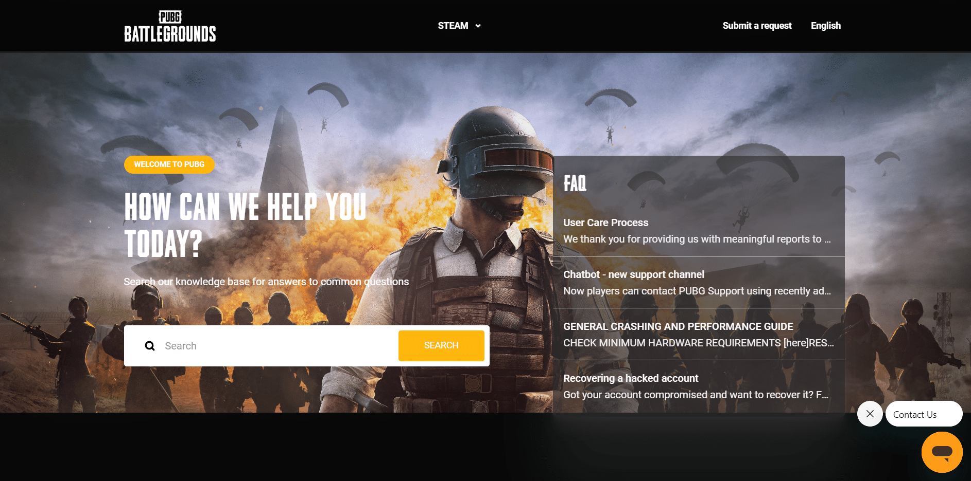 Pagina de suport a pubg. Remediați blocarea PUBG la lansare