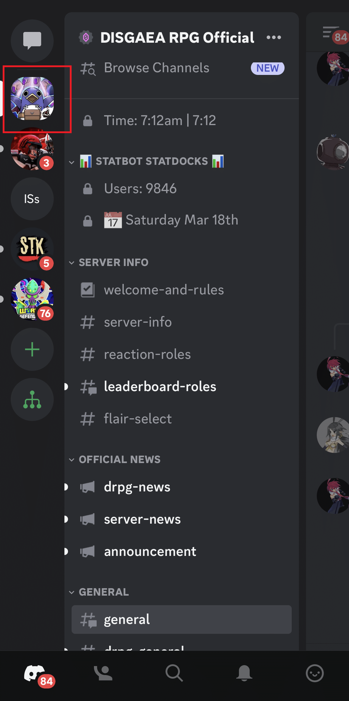 Atingeți serverul Discord. Cum să anulezi prietenia cuiva pe Discord pe iPhone