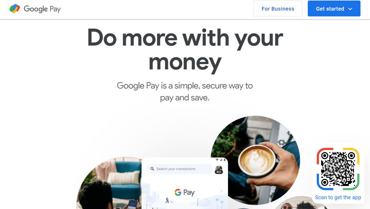 Sitio web de pago de Google
