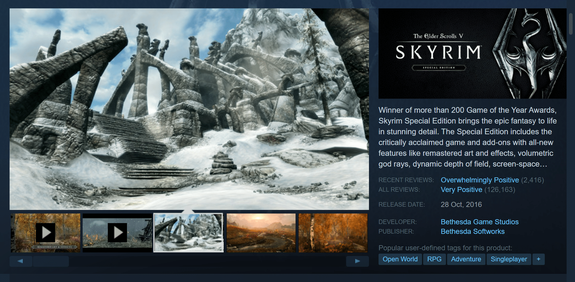 Elder Scroll V: Skyrim. 36 Game Dunia Terbuka Terbaik untuk PC Kelas Bawah
