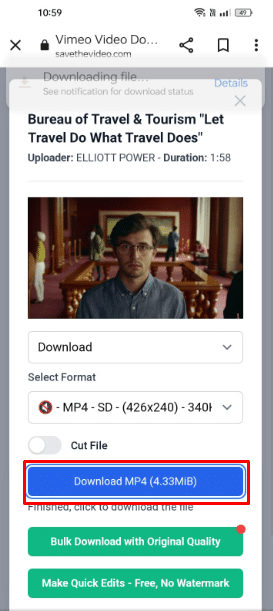 MP4 İndir | Özel Vimeo Videoları Nasıl Ücretsiz İzlenir