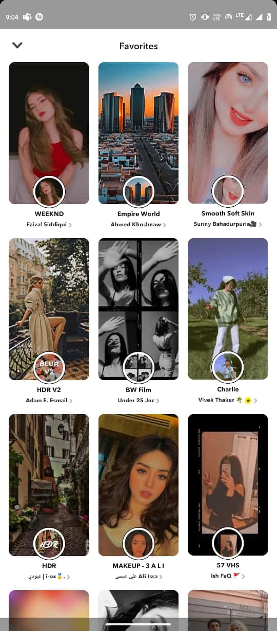 您应该能够找到保存为收藏夹的所有镜头。如何在 Snapchat 上隐藏试用镜头