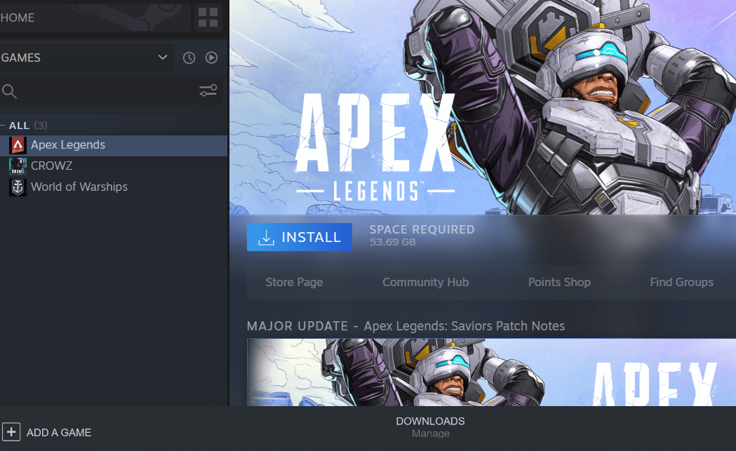 INSTALL aplikasi Apex Legends. Perbaiki Kesalahan Versi File Tidak Dikenal Apex