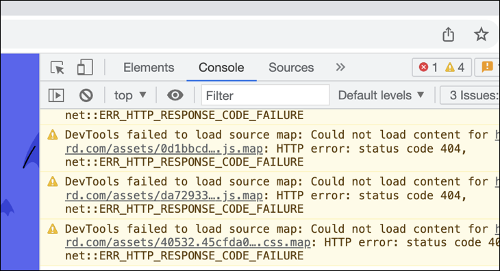 Chrome'un Geliştirici Araçları'ndaki "Konsol" sekmesine erişin