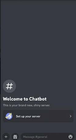 Mesajı gönderdiğiniz chatbot'a dokunun