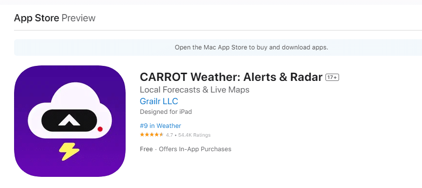 طقس الجزر. 22 أفضل تطبيقات الطقس لـ Apple Carplay