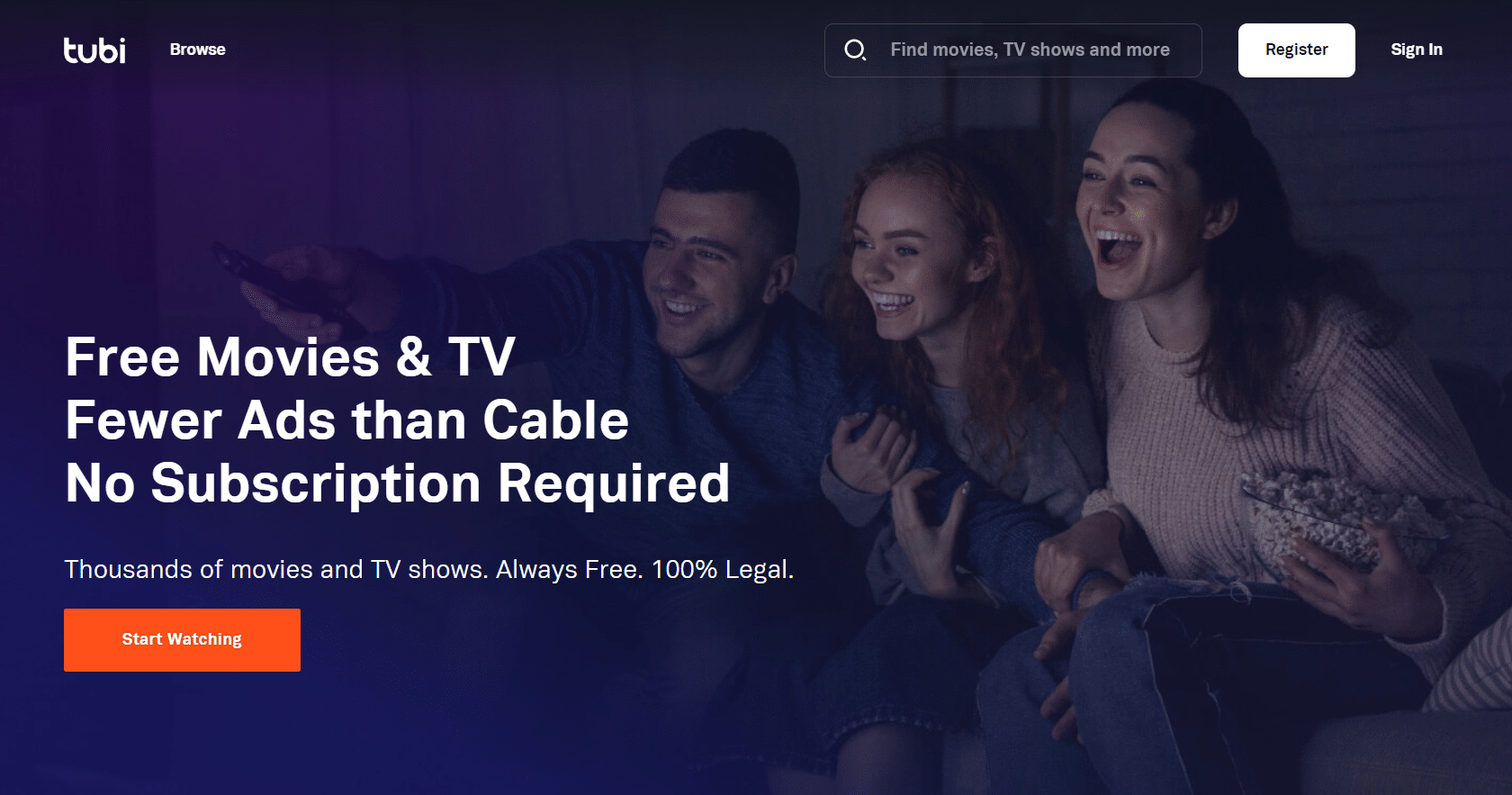 Tubi. 26 Aplikasi Film Gratis Terbaik untuk Firestick