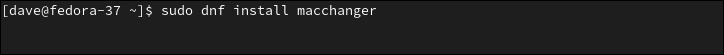 Fedora に Macchanger をインストールする