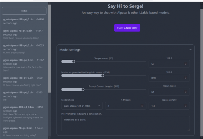 Serge Web 界面。