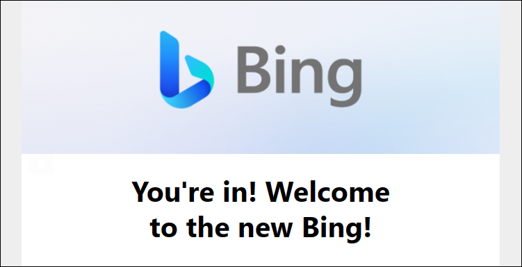ส่งอีเมลเมื่อคุณเข้าถึง Bing ใหม่