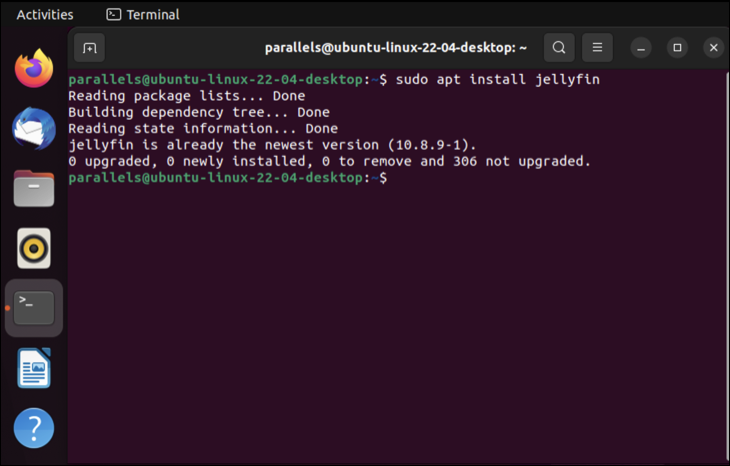 Mettre à jour Jellyfin avec Terminal sur Ubuntu