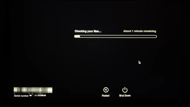 Mode de démarrage Apple Diagnostics