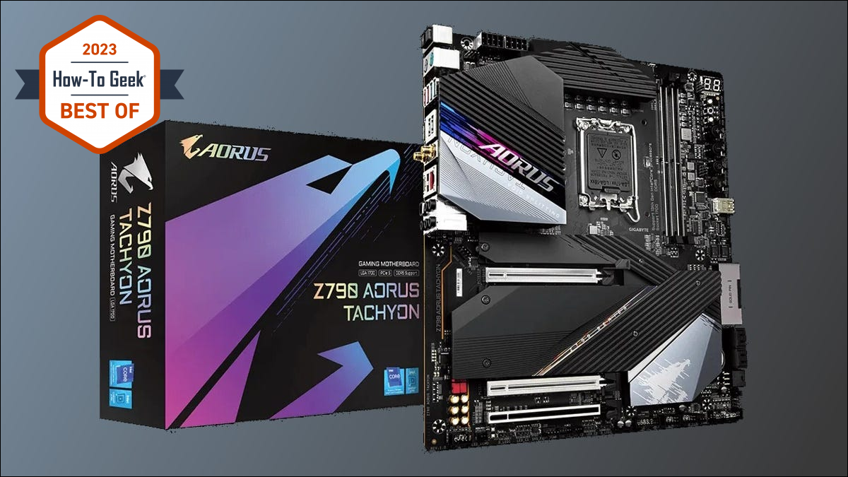 Z790 AORUS TACHYON 灰色背景