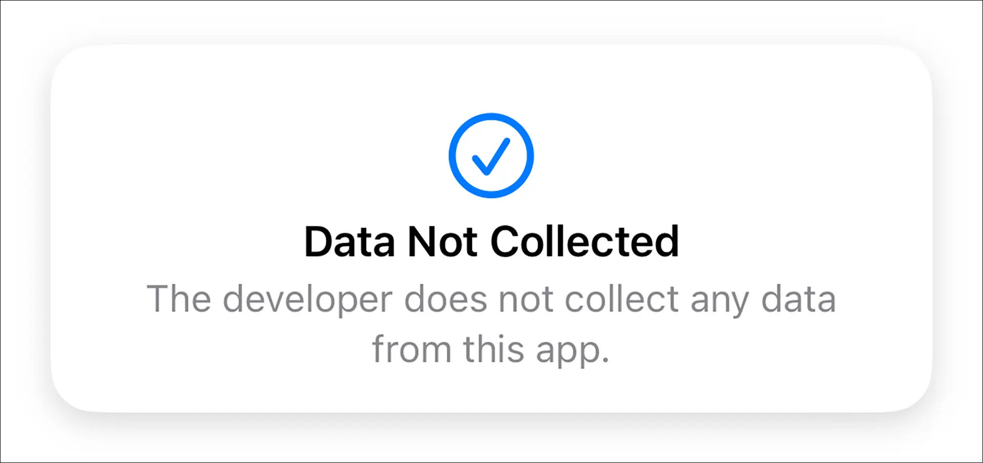 gambar layar rekaman pengumpulan data iOS.