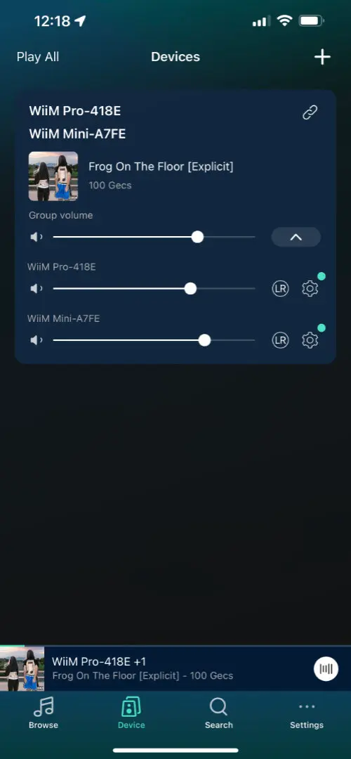 WiiM Home 应用程序多房间播放