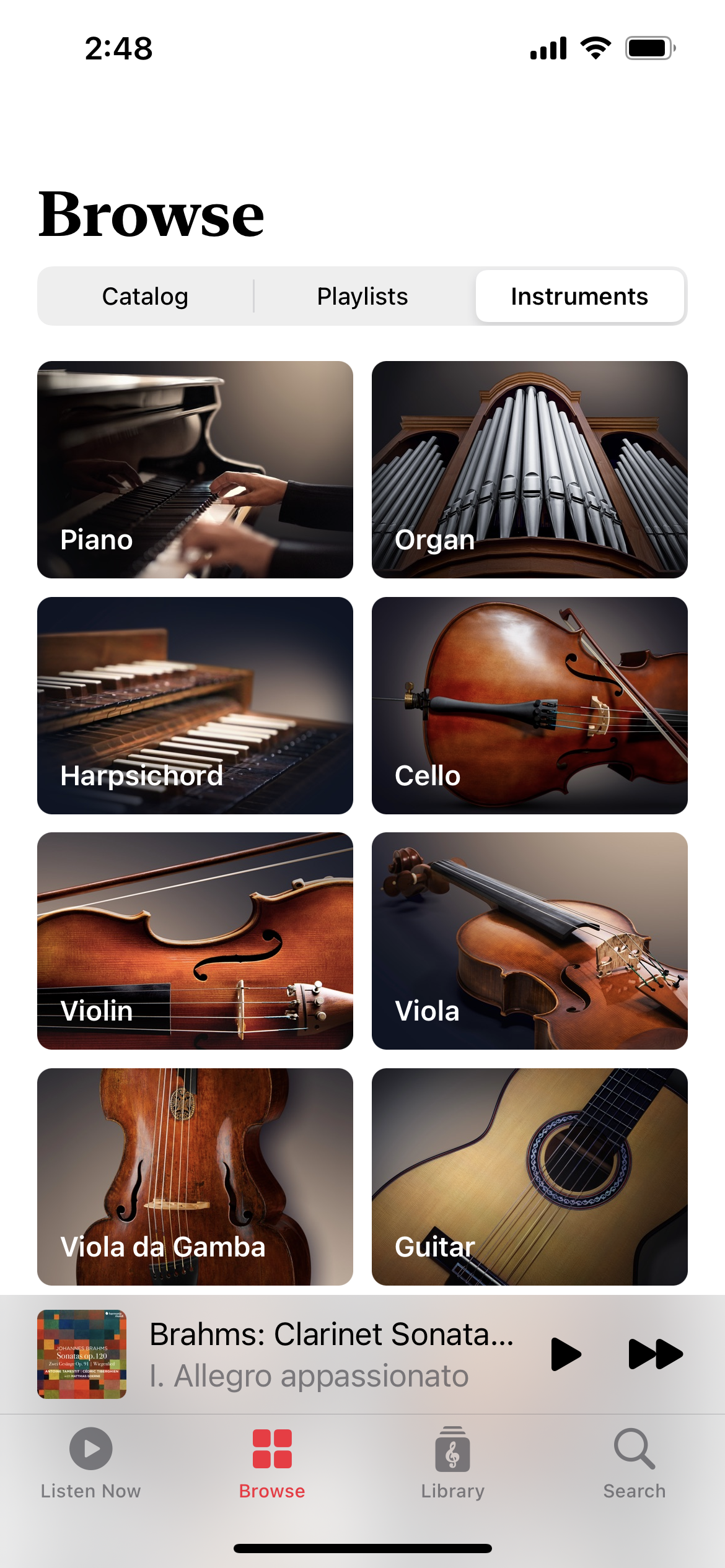 Apple Music 古典乐器