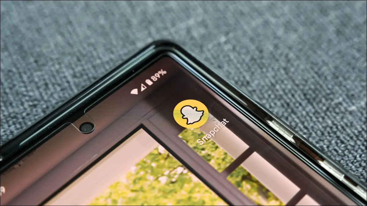 Google Pixel의 Snapchat 앱 클로즈업