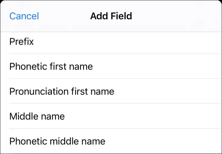 iPhone 연락처에 발음 또는 발음 필드 추가