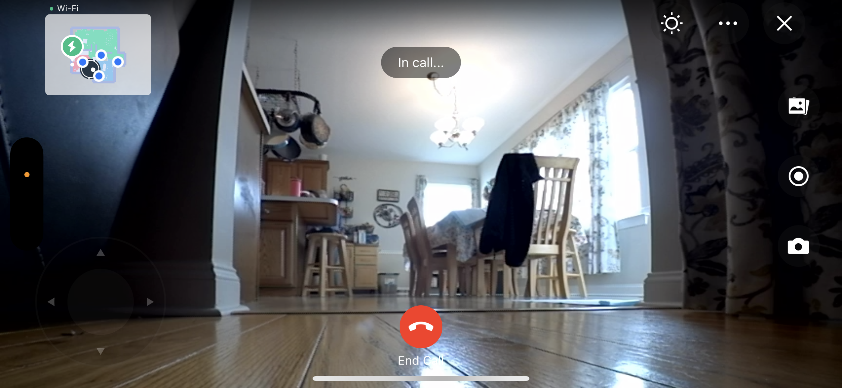 Vue de l'application depuis la caméra du DEEBOT T10 OMNI