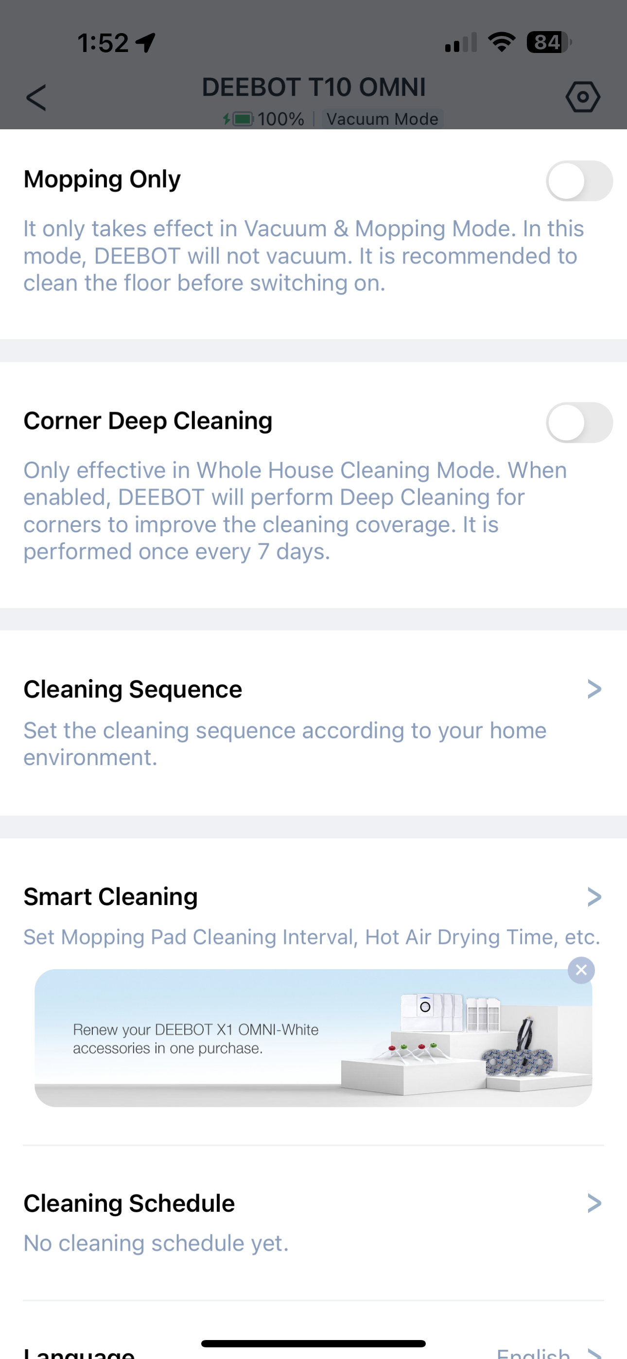 Image de l'application ECOVACS Home