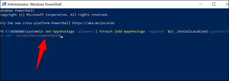 Registrieren Sie Microsoft Store-Apps erneut.