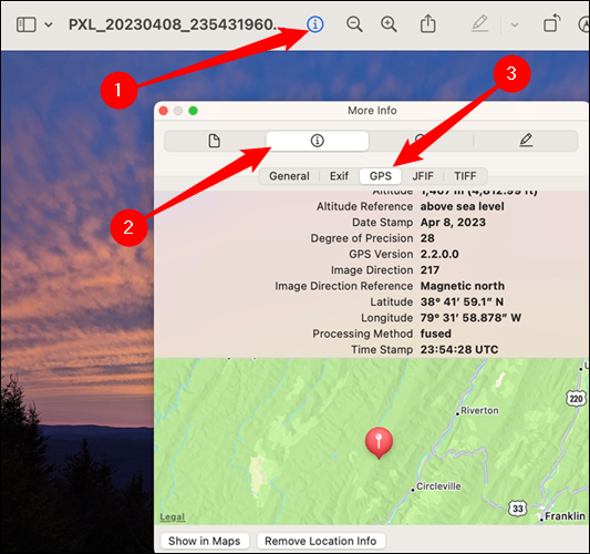 MacOS GPS データ。