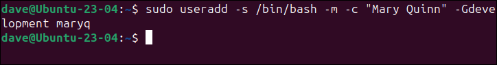 Utilisation de la commande useradd pour ajouter un nouveau compte utilisateur dans Ubuntu