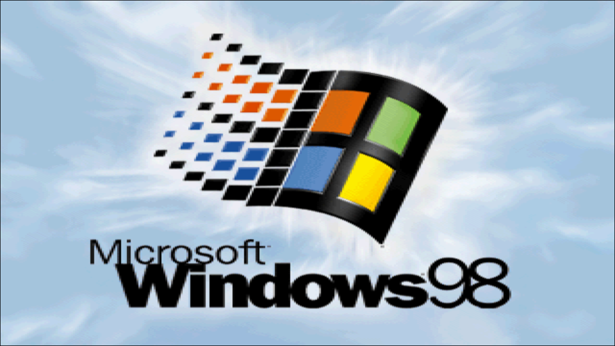 Begrüßungsbildschirm von Windows 98