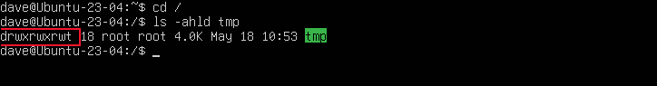การตรวจสอบสิทธิ์ในไดเร็กทอรี /tmp