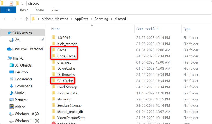 Videz le cache Discord.