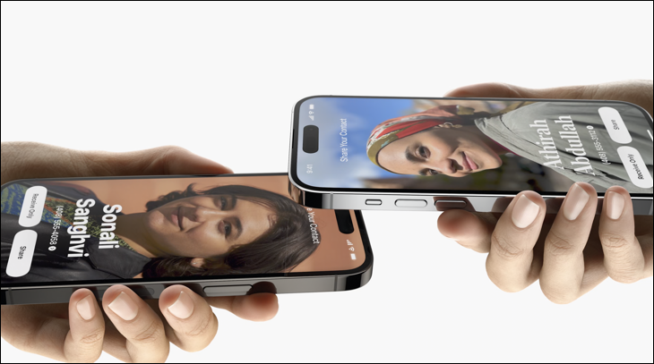Обмен контактными данными с NameDrop на iOS 17