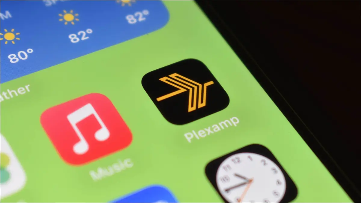 Крупным планом фотографии приложения Plexamp
