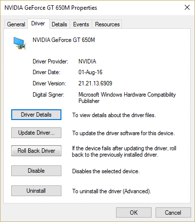 Откатить драйверы NVIDIA