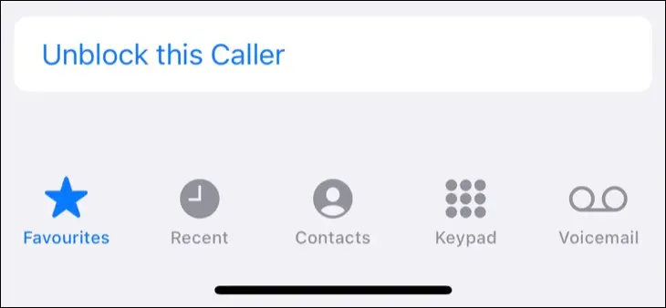 iPhone の連絡先の発信者のブロックを解除する