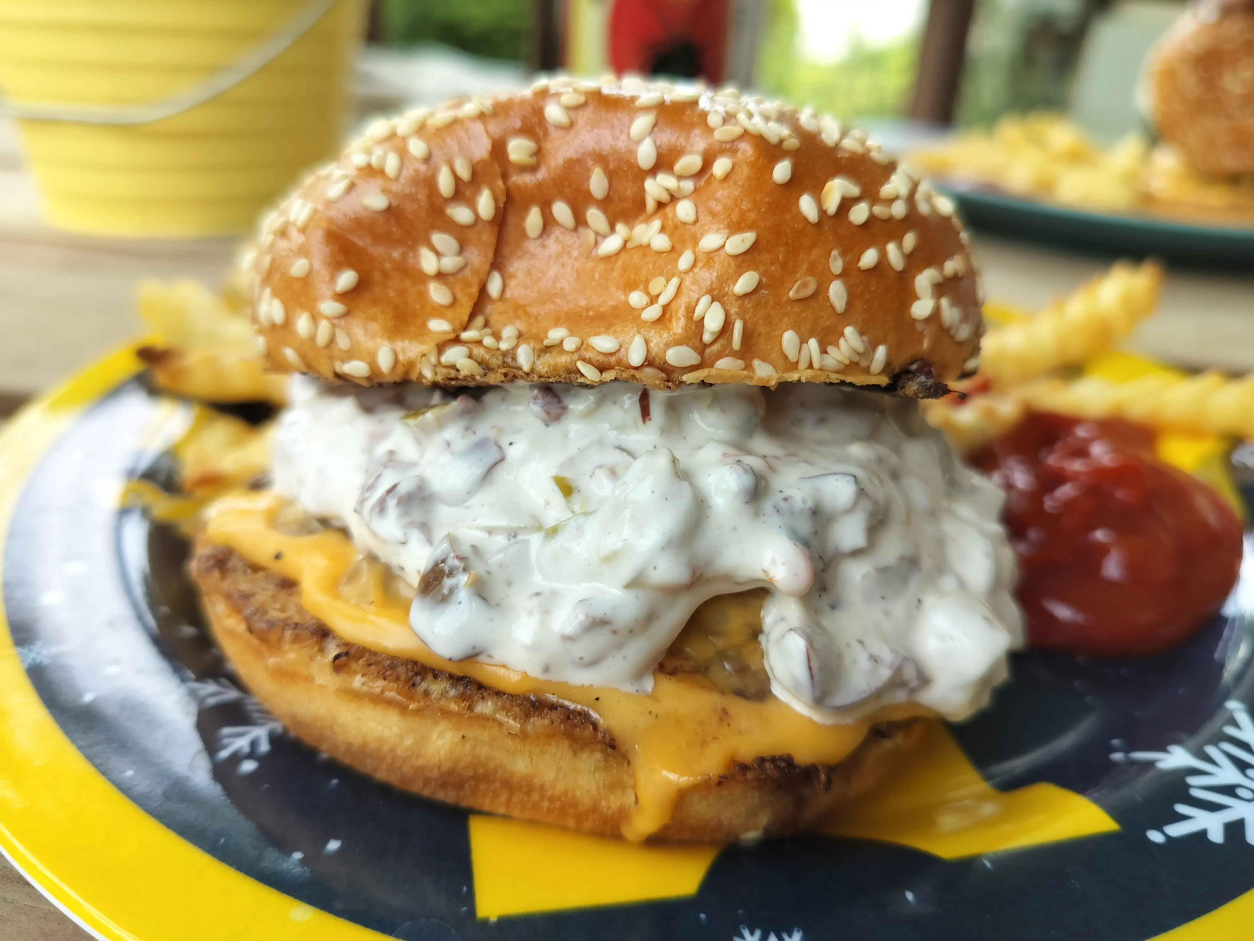 Hamburger aux olives